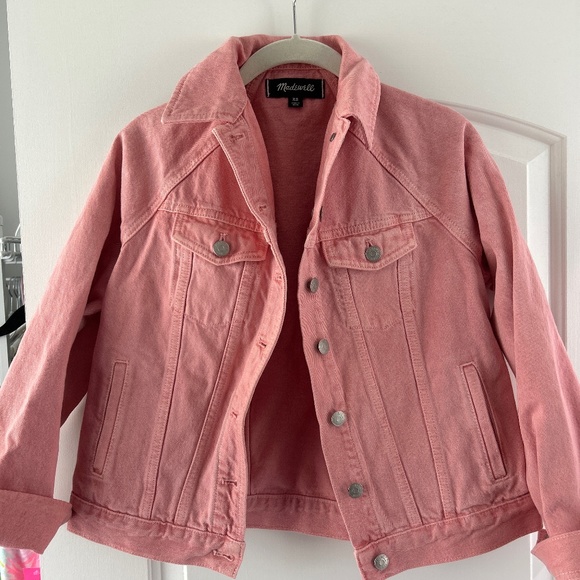 Madewell Pink Jean Jacket - Picture 1 of 1
